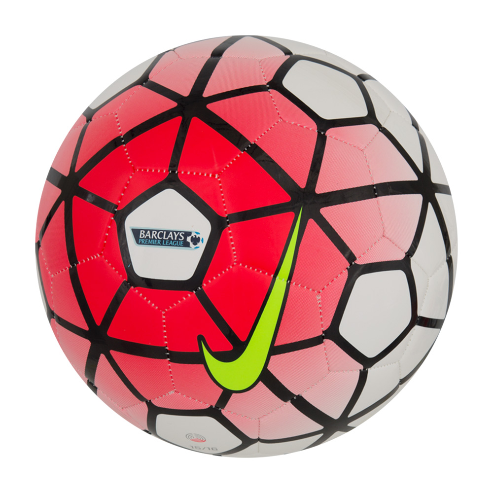 Nike Pitch PL Soccer Ball - White/Crimson