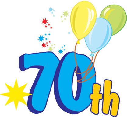 Happy 70th birthday clip art