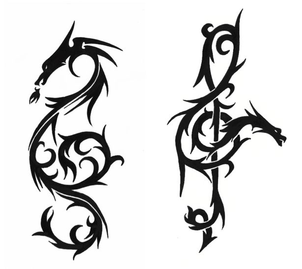 1000+ images about possible appliques | Tribal dragon ...