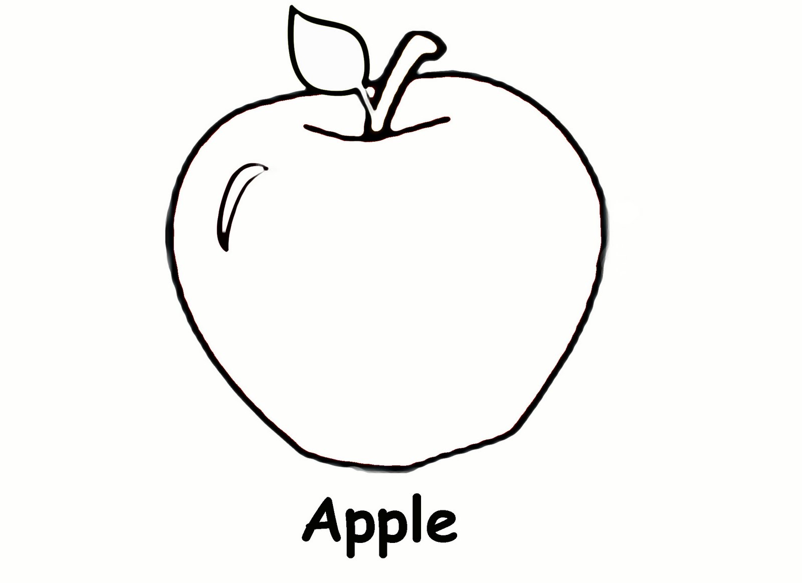 Apple To Color - ClipArt Best