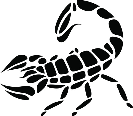 Cartoon Of A Tribal Scorpions Clip Art, Vector Images ...