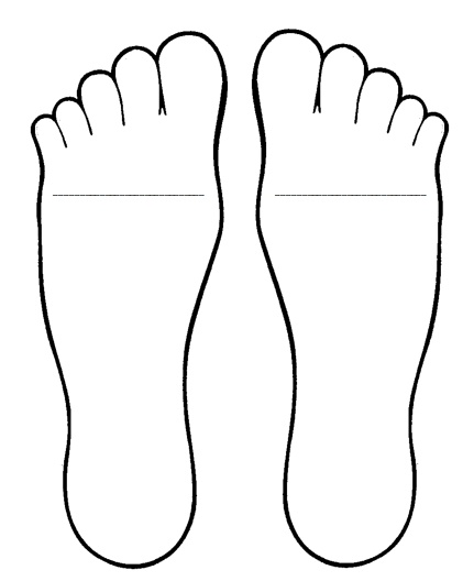 Best Photos of Feet Outline Template Printable - Foot Template ...