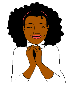 Black Religious Women Clipart
