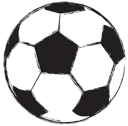 Football ball sketch vector illustration | Public domain vectors