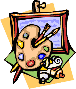 Art classroom clipart