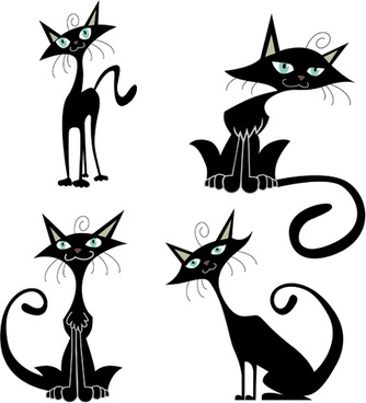 Black cat clip art free vector download (212,475 Free vector) for ...