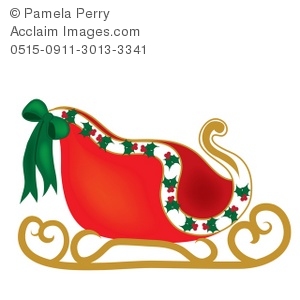 Santa Sleigh Clipart - Tumundografico