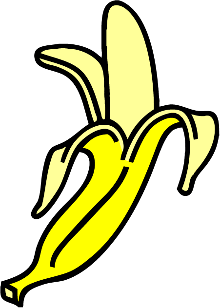 Black and white banana clipart google search colouring pages ...