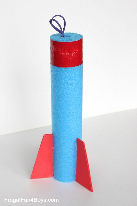 How to Make a Pool Noodle Rocket Flinger - Frugal Fun For Boys and ...