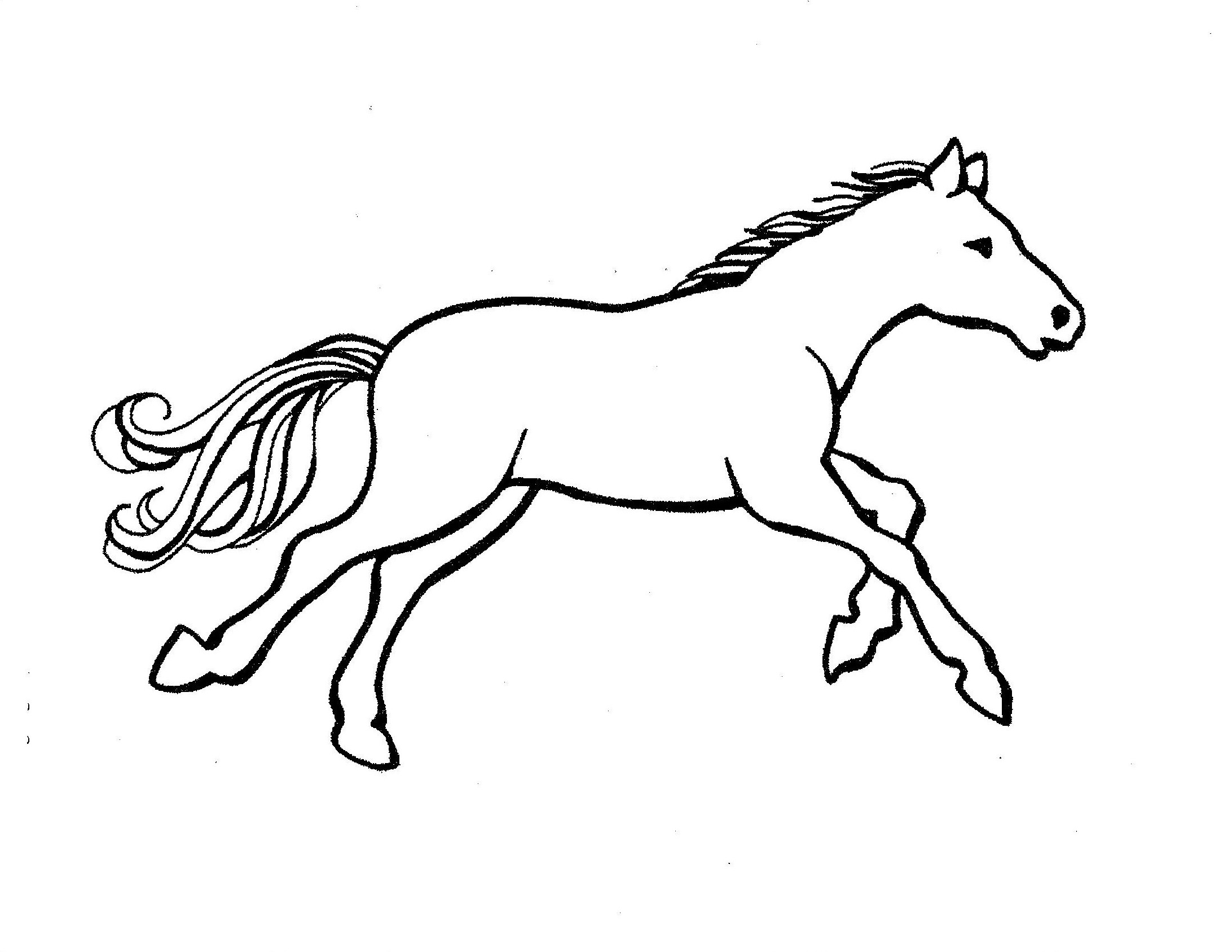 Printable Horse Template