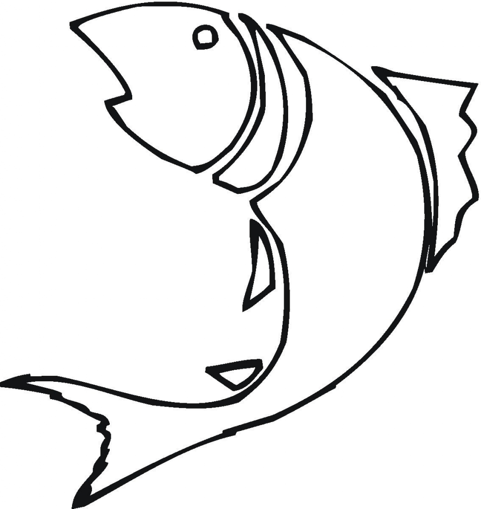 Simple Fish Drawing - Drawing Pencil