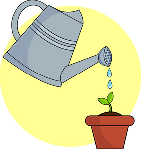 Watering Plants Clipart