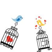 Love birds clipart free