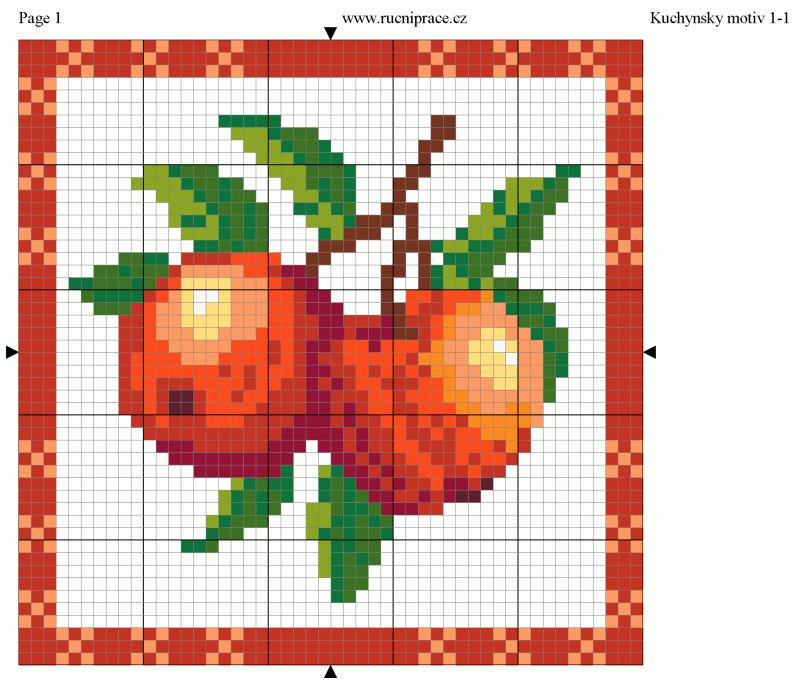 Kitchen, fruit, free cross stitch patterns and charts | free-cross ...