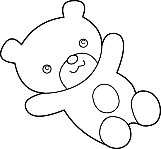 Teddy Bear Clip Art Black And White - Free Clipart ...