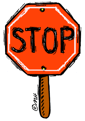 Stop sign clipart for kids