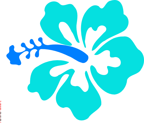 Blue Hibiscus Clipart