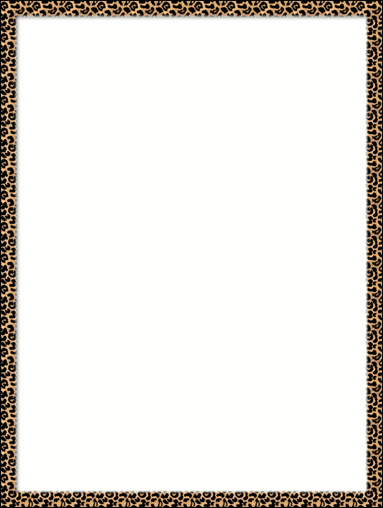 Cheetah Border Clipart