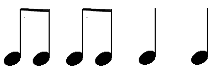 Music Lesson Printables: Rhythm 1: Crotchets and Quavers (Quarter ...