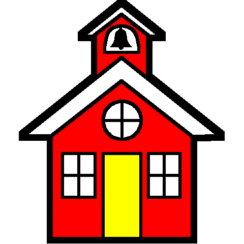 School house outline clipart