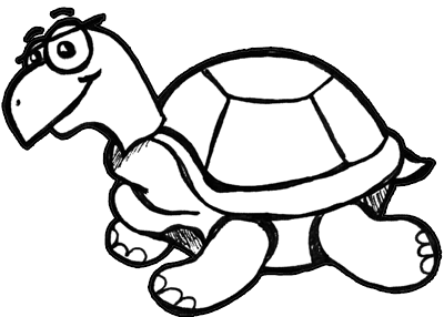 How to Draw Cartoon Turtles with Easy to Follow Drawing Lesson ...