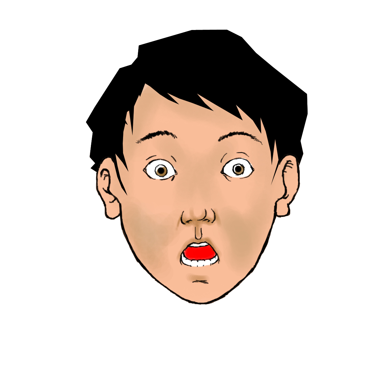 Cartoon Shocked Face | Free Download Clip Art | Free Clip Art | on ...