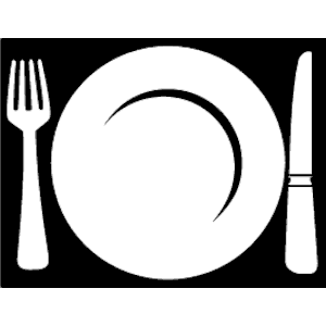 Place setting clipart