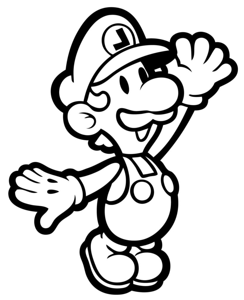 Mario Mansion Colouring - Clipart Best