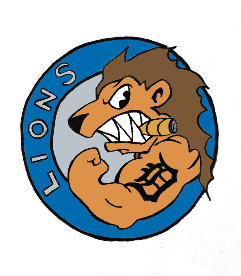 Detroit lion logo clip art
