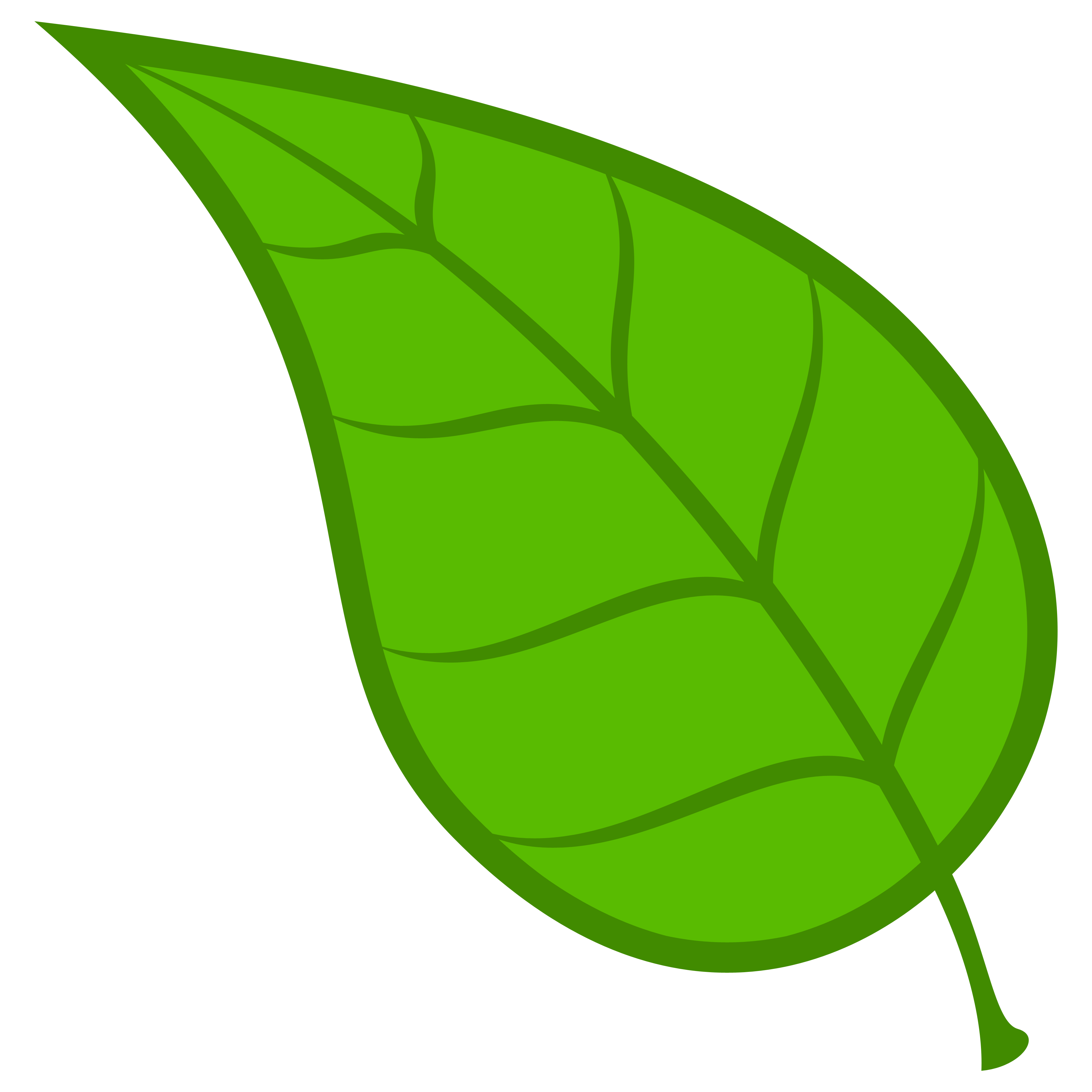 Green Leaves Vector Clip Art – Clipart Free Download