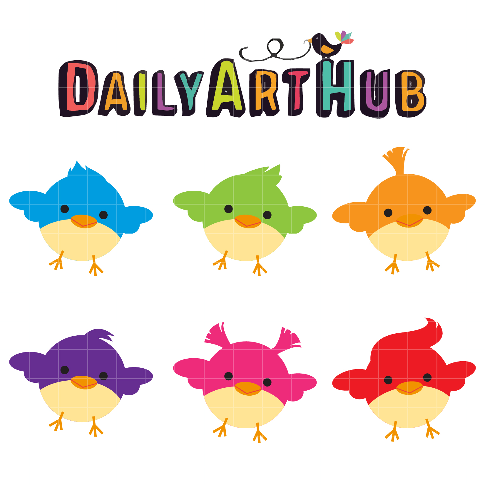 Cute Little Birds Clip Art Set | Daily Art Hub