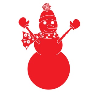 Free Snowman Clip Art Image - Clip Art Illustration of A Red ...