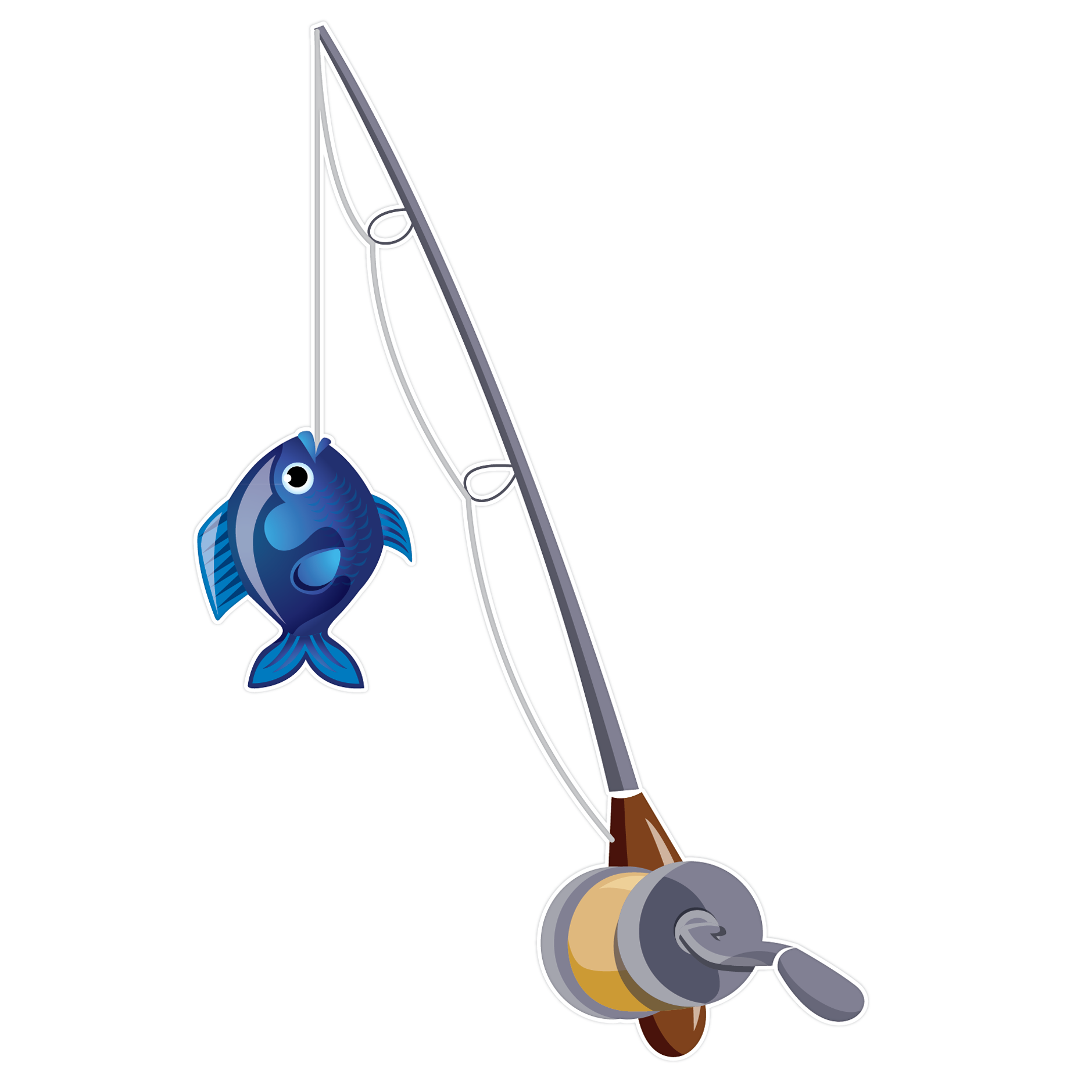Picture of a fishing pole clipart - Clipartix