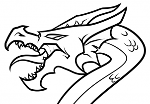 How to Draw a Dragon Head For Beginners, Step by Step, Dragons ...