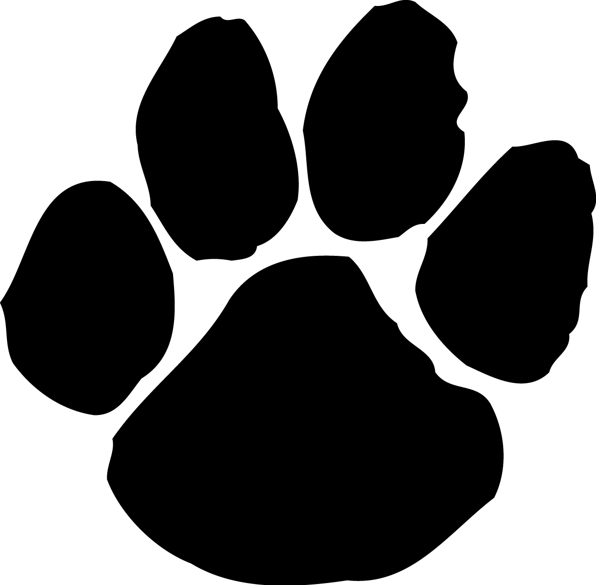 Best Photos of Dog Paw Print Stencil Clip Art - Dog Paw Print ...