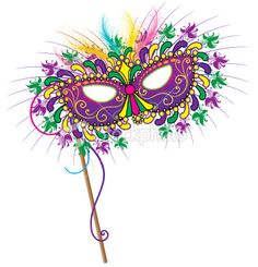 Mardi gras mask clip art