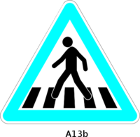 Pedestrian crossing clipart