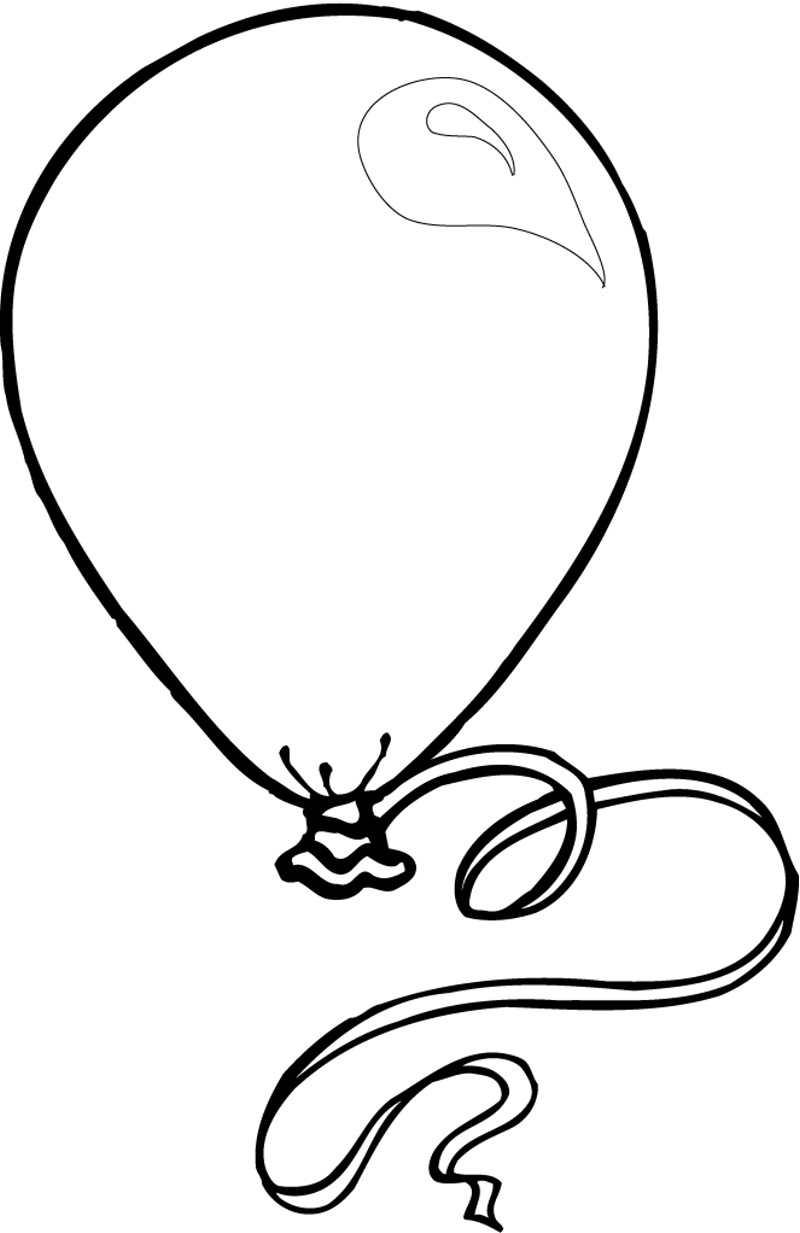 Balloons Coloring Pages for Children – Barriee