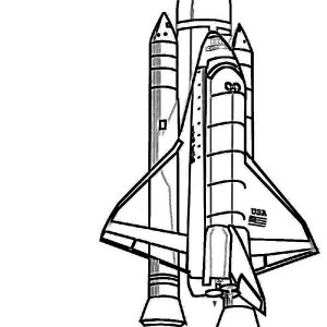 rocket ship leaving the moon orbit coloring page - Download ...