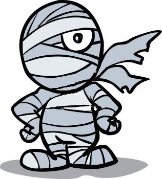 Halloween mummy clipart free