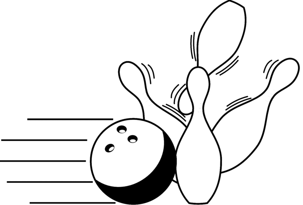 Bowling Pin Coloring Page