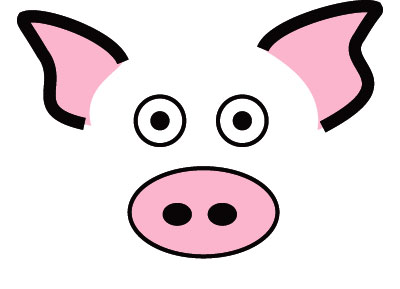 Cute Pig Face Clip Art - Free Clipart Images