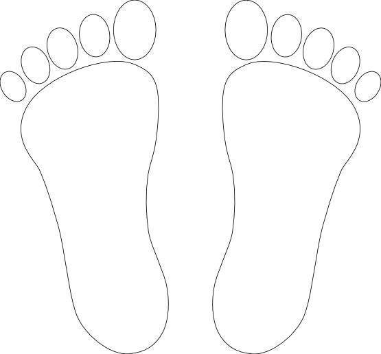 Foot Outline Clipart