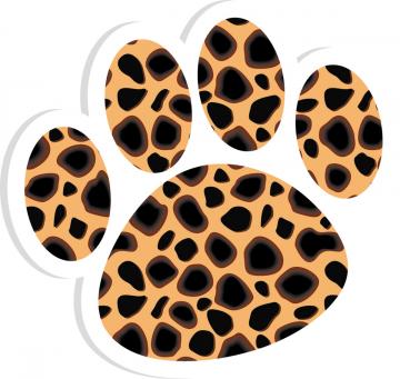 Leopard Paw Print