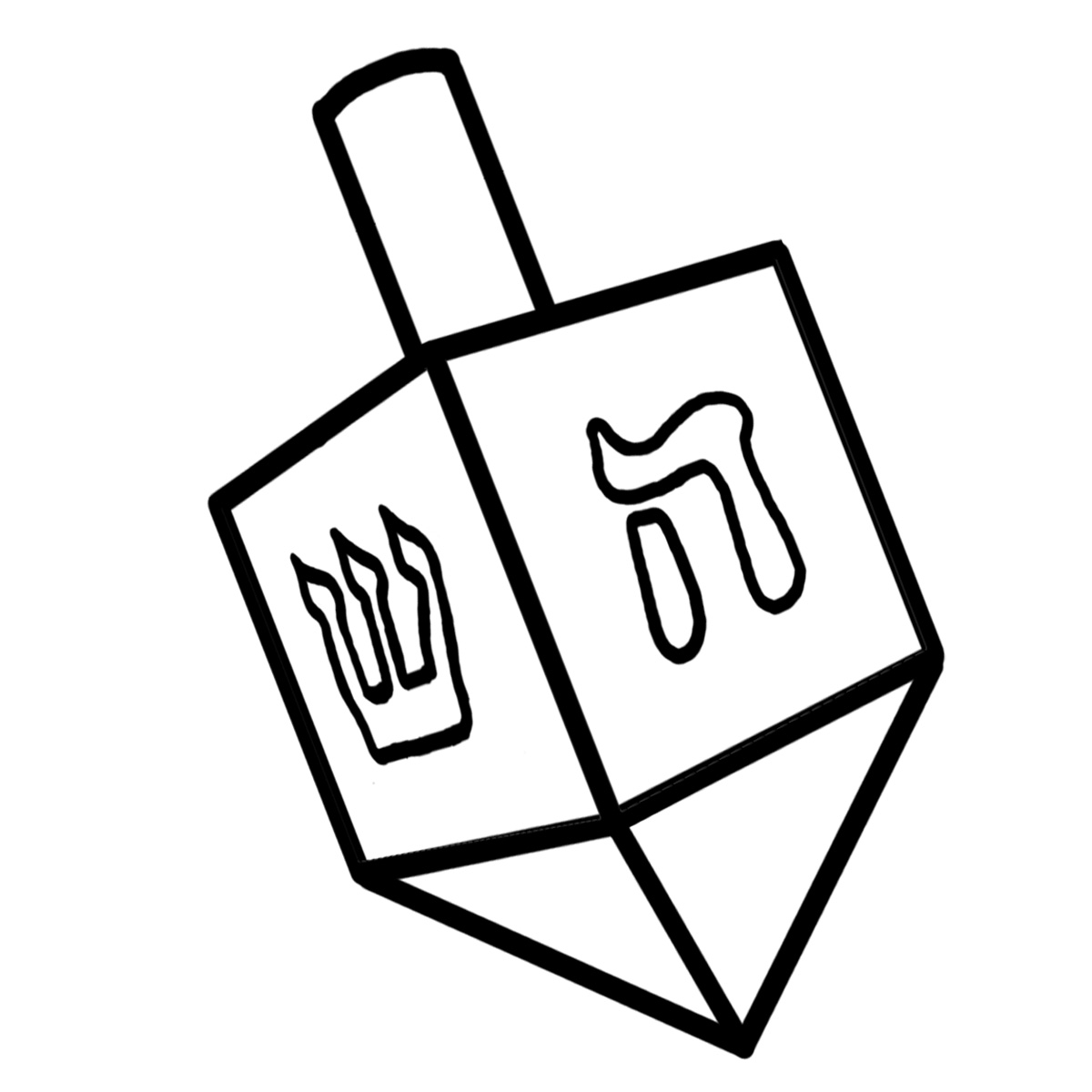 hanukkah dreidel clipart