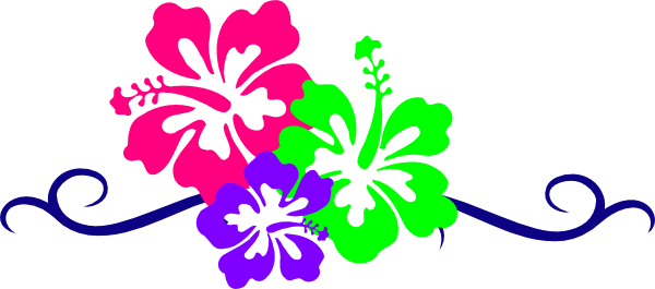 Hawaiian Flower Clip Art Borders - Free Clipart Images