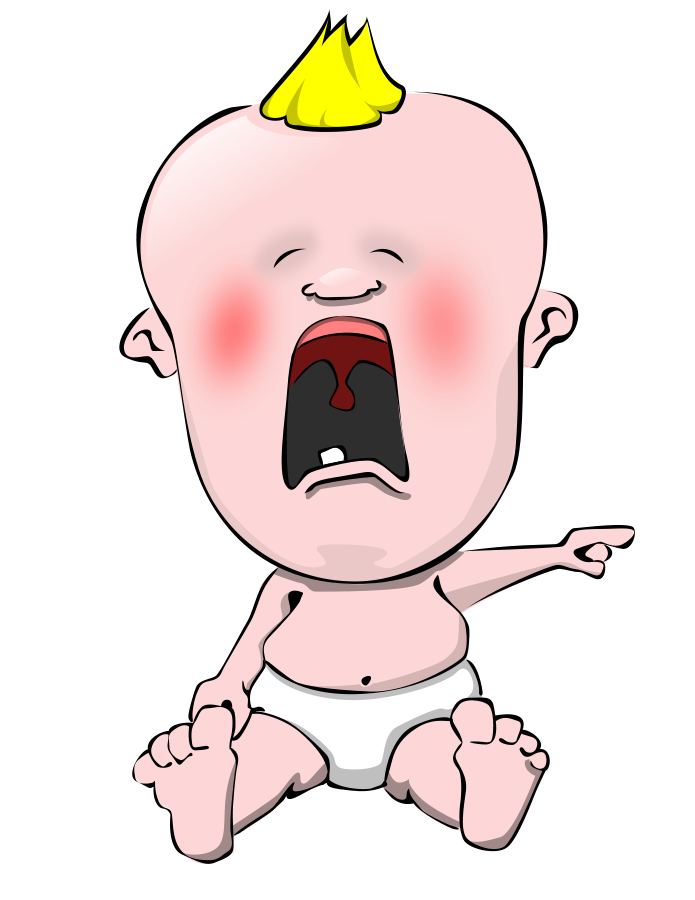 Cartoon Picture Of Baby Crying