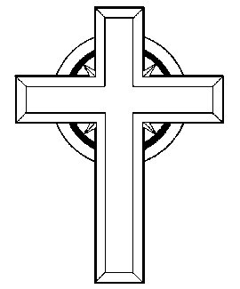 Funeral cross clip art