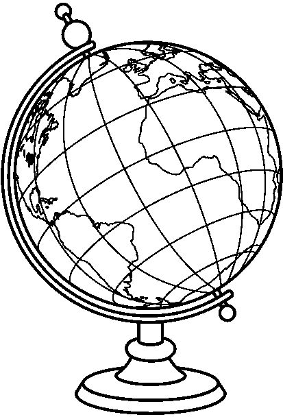Globe Clipart Black And White Clipart Best 0328