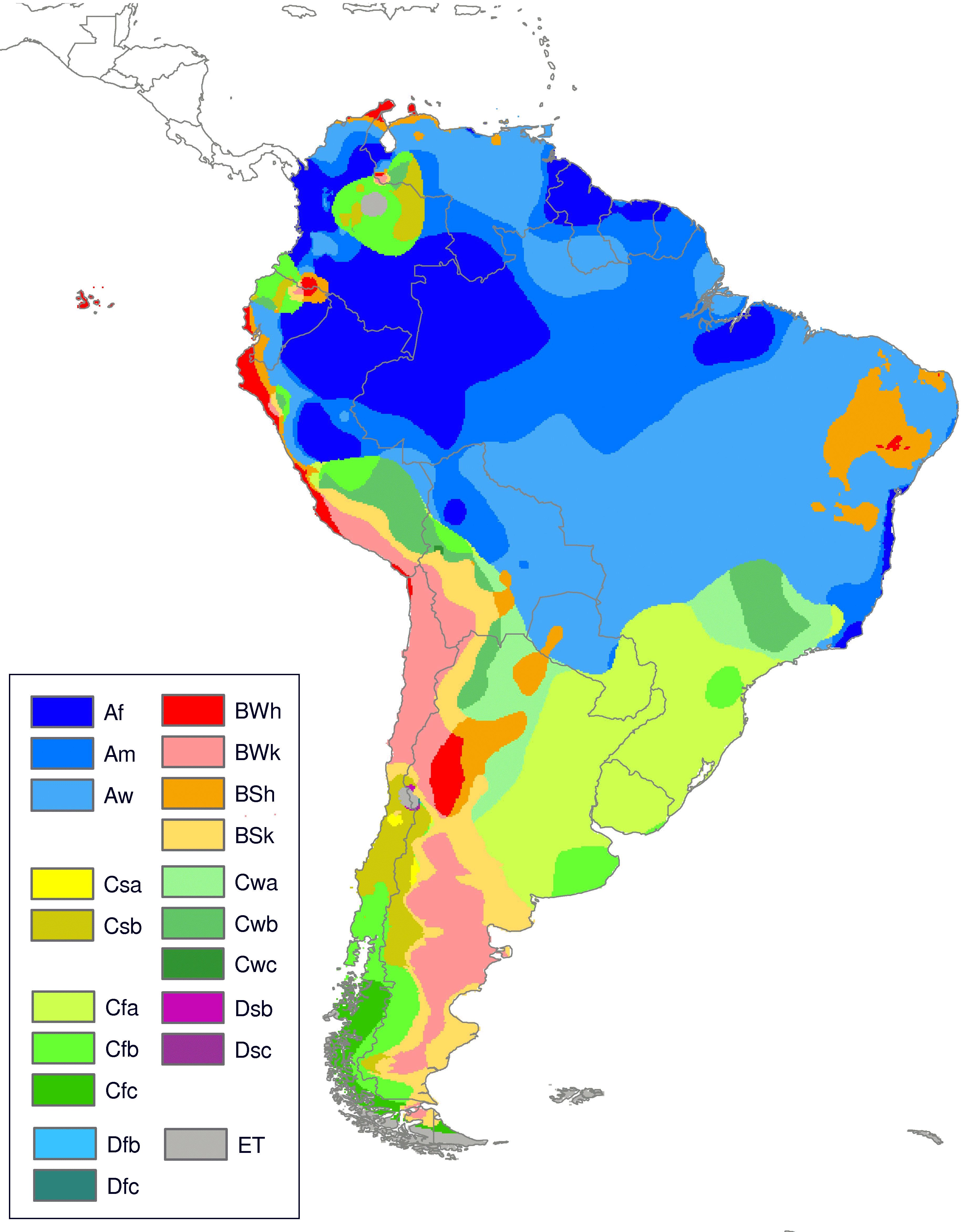 Updated KÃ¶ppen-Geiger climate map of the world